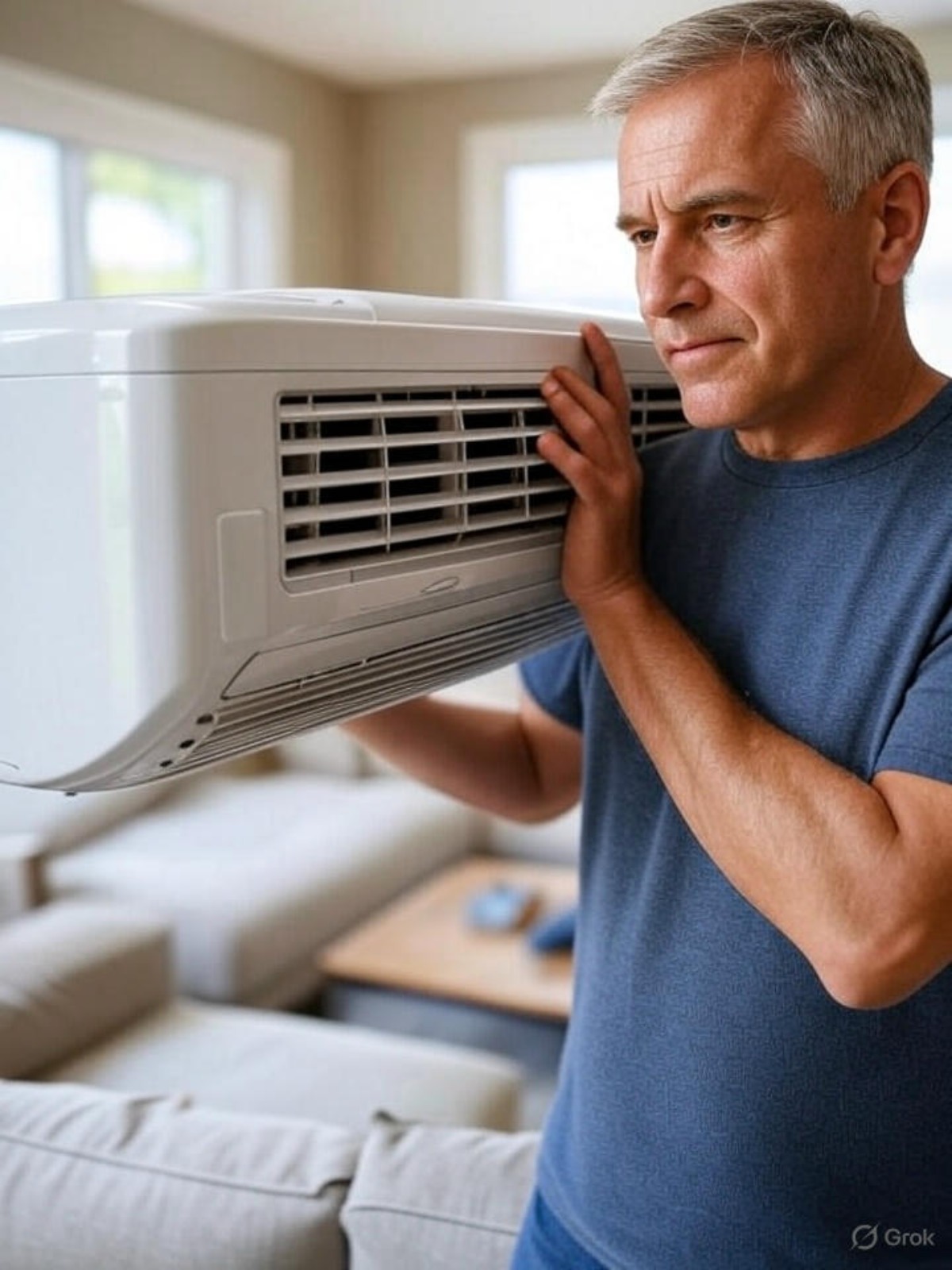 A professional AC installation