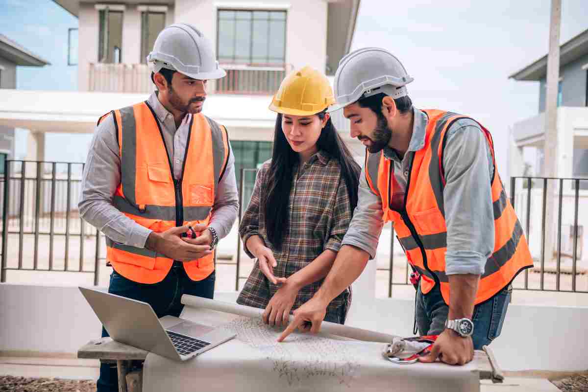 Maintenance professional inspecting a building's infrastructure.