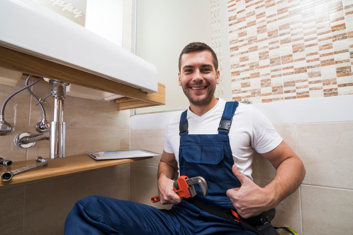Plumbing maintenance work