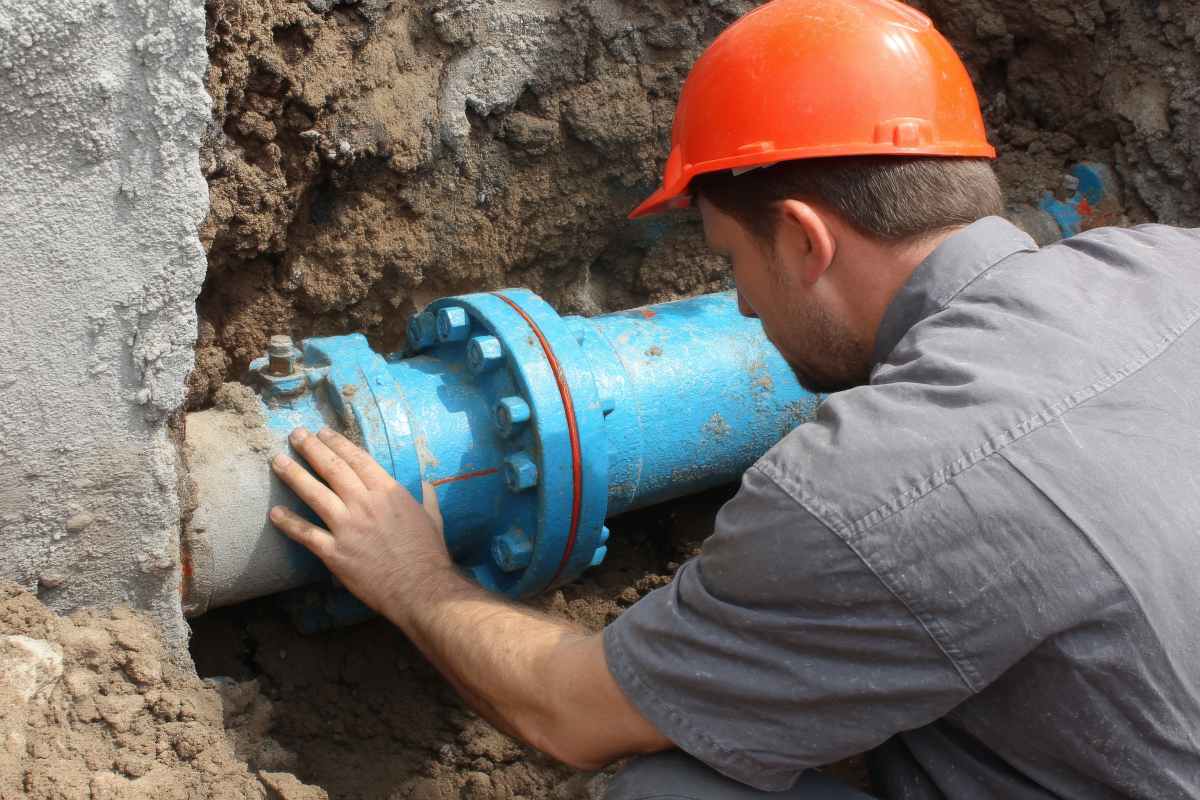 Plumbing maintenance work