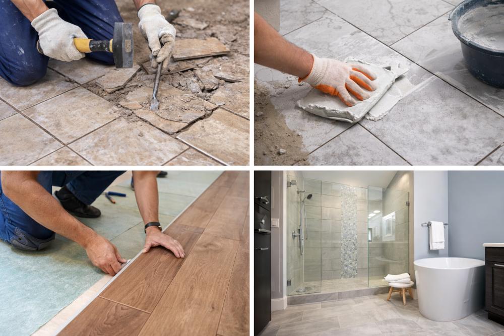 Tile installation