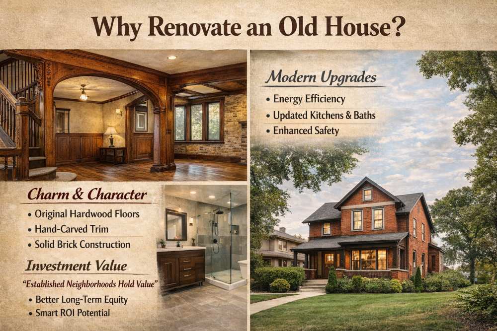 Renovating an old house. 