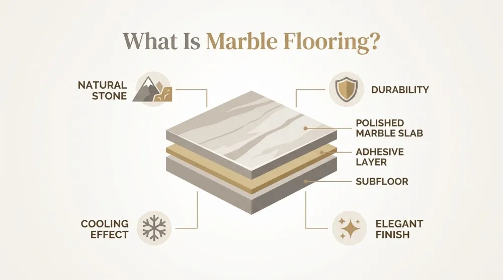Marble flooring 