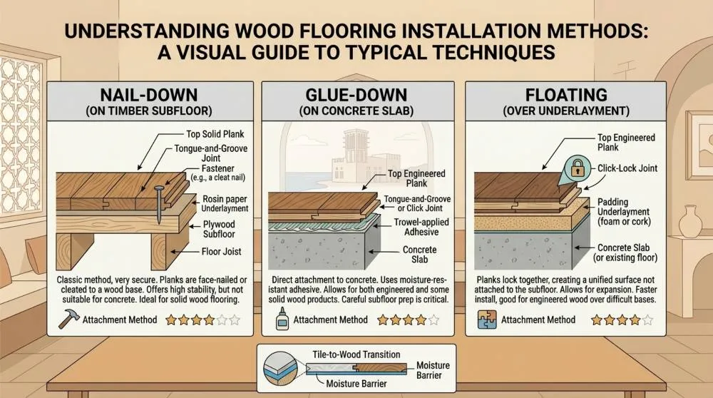 wood flooring installation