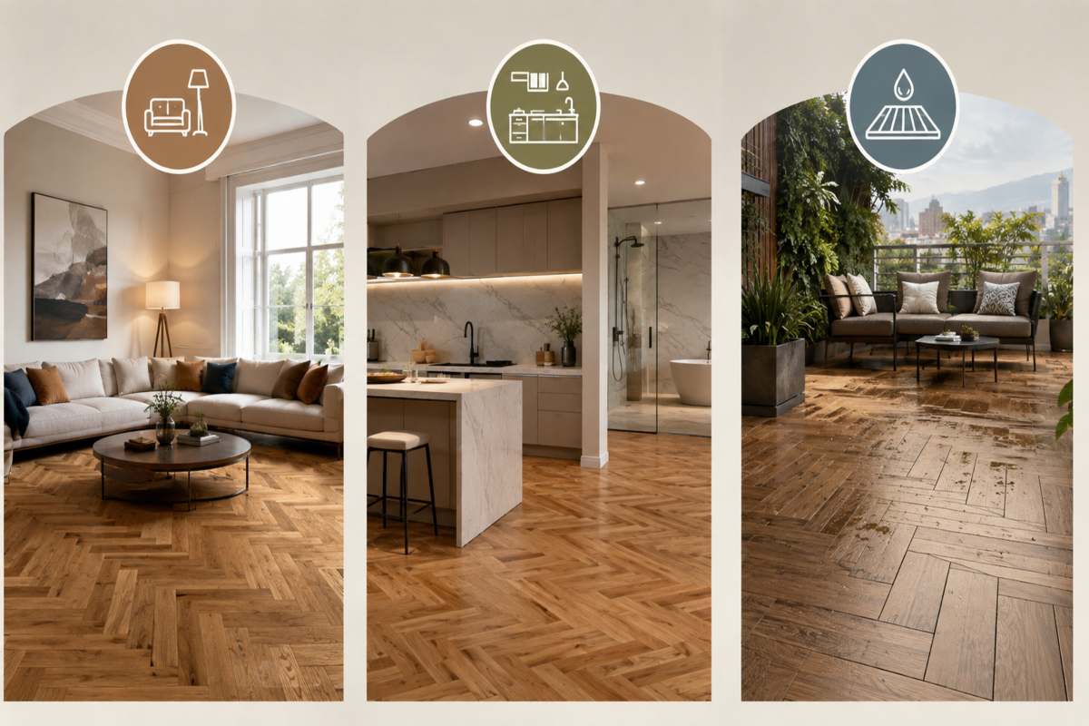 Best Rooms and Applications for Parquet Flooring