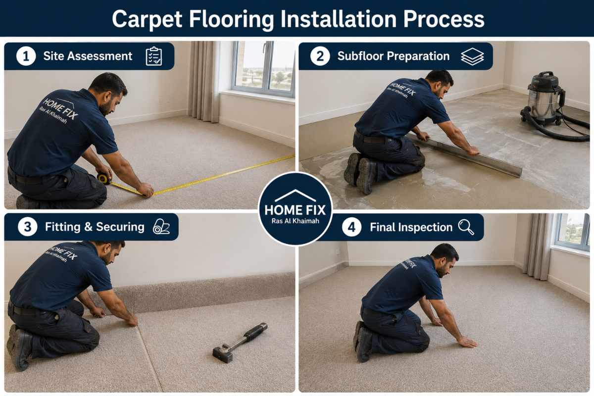 Carpet Flooring Installation Process