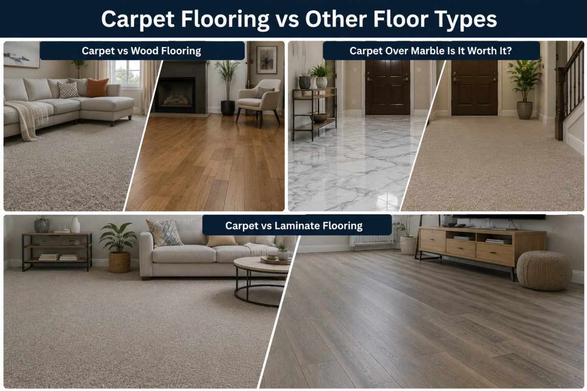 Carpet Flooring vs Other Floor Types