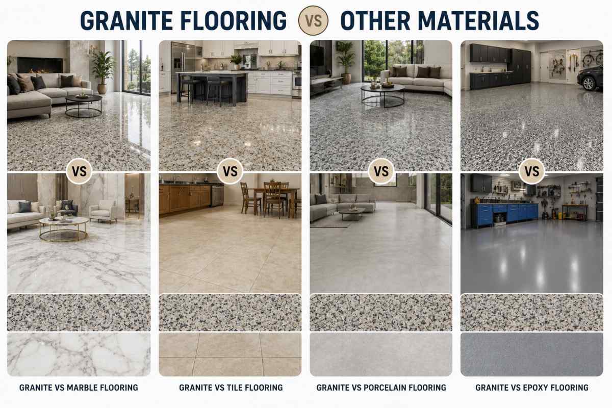 Granite Flooring vs Other Materials