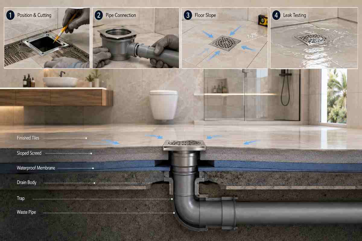 How Floor Drain Installation Works