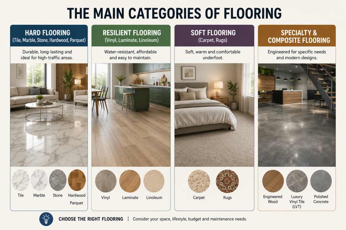Main Categories of Flooring