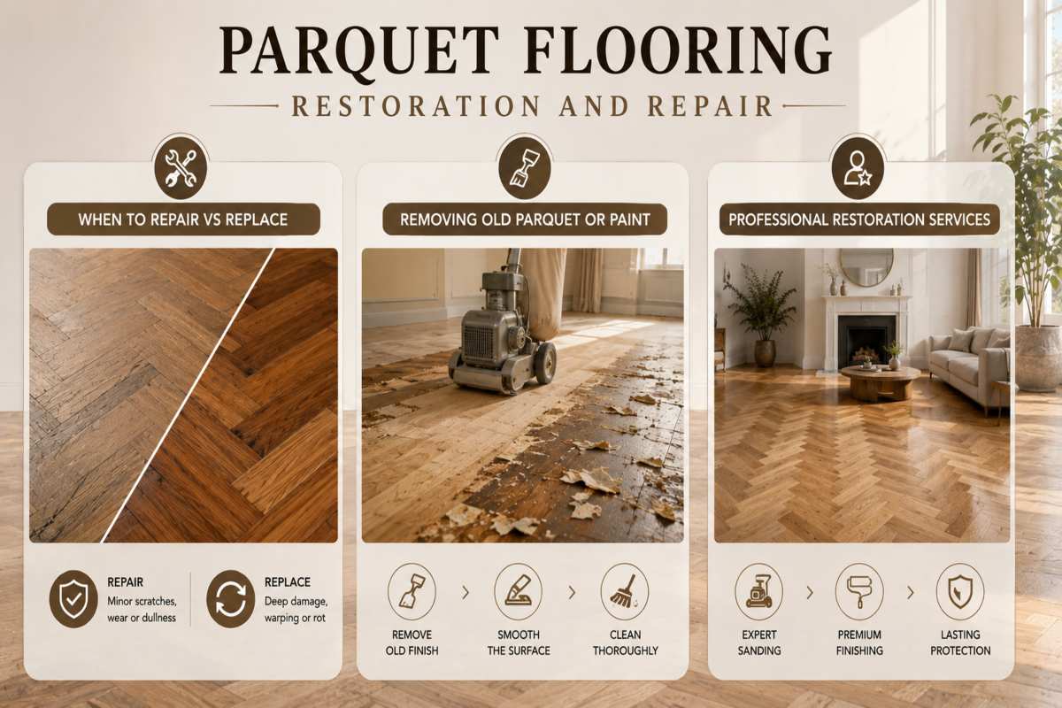 Parquet Flooring Restoration and Repair