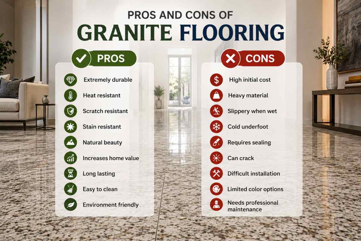 Pros and Cons of Granite Flooring