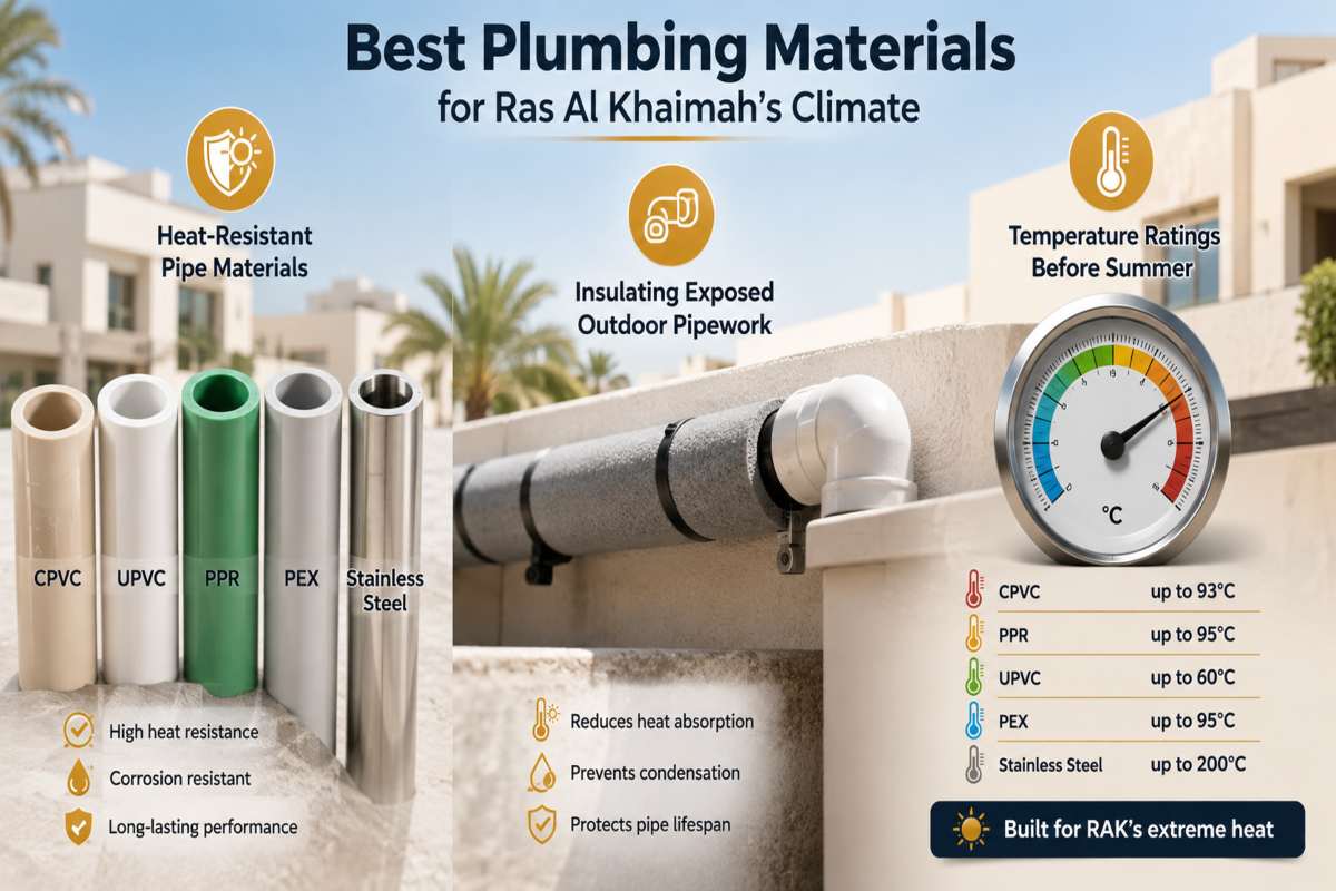 Best Plumbing Materials for Ras Al Khaimah limate