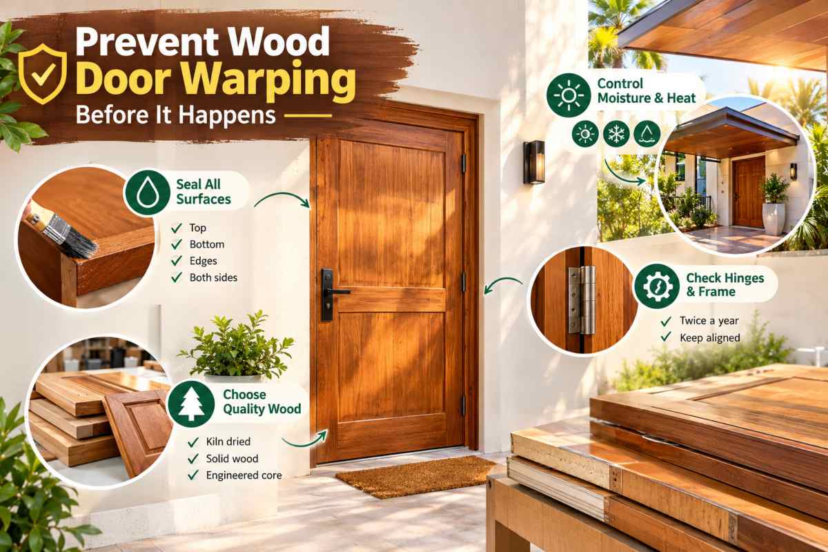 How to Prevent Wood Door Warping Before It Happens