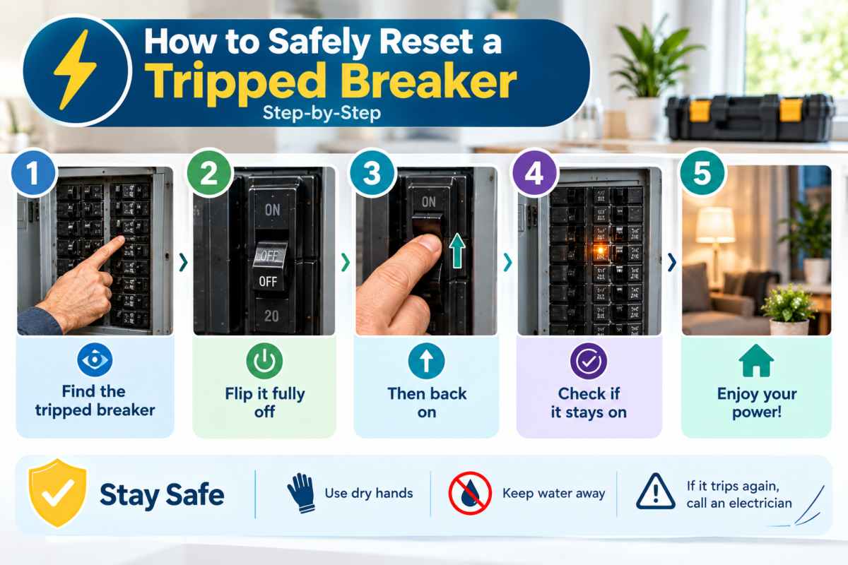 How to Safely Reset a Tripped Breaker