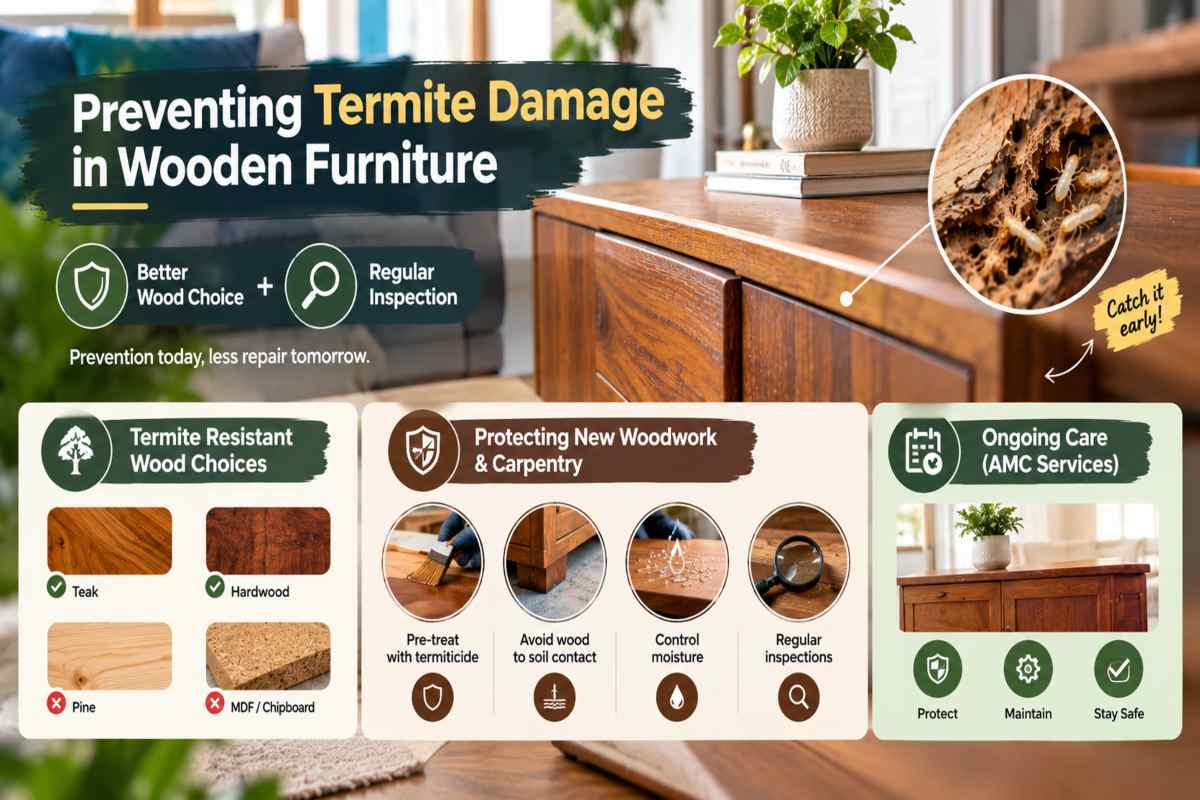 Preventing Termite Damage in Wooden Furniture