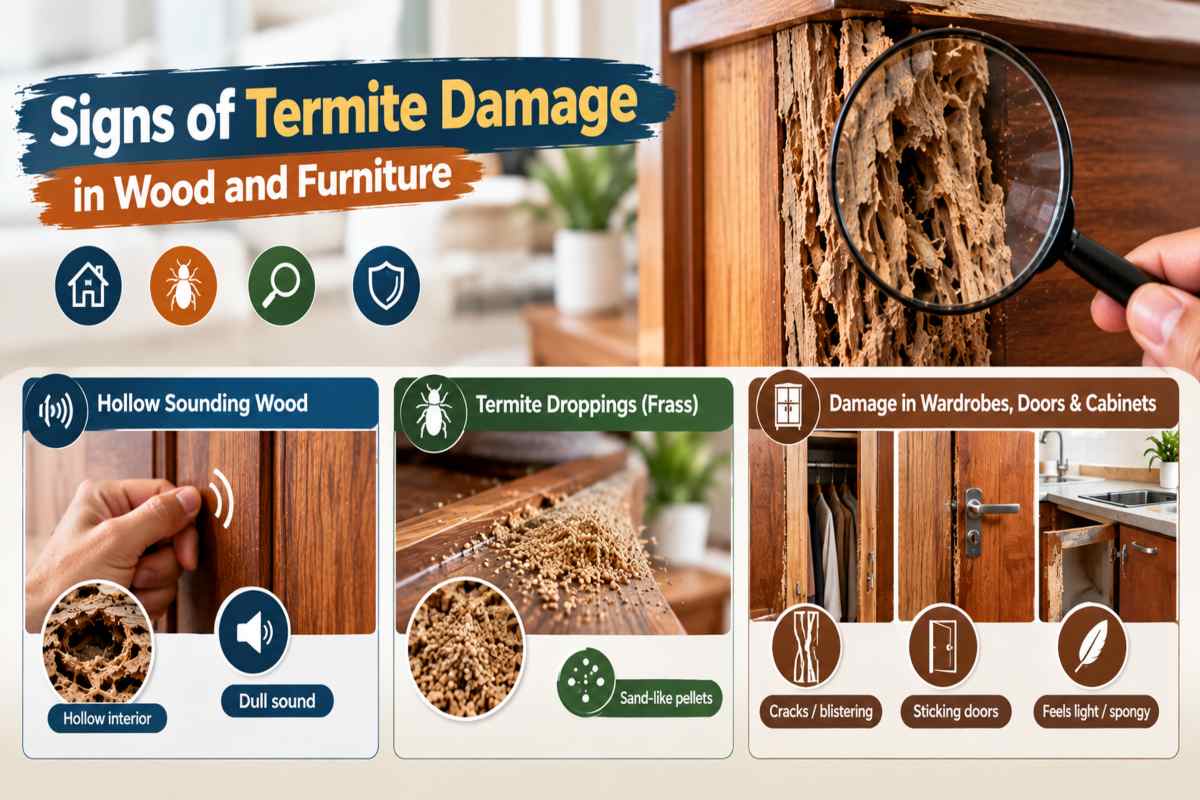 Signs of Termite Damage in Wood and Furniture