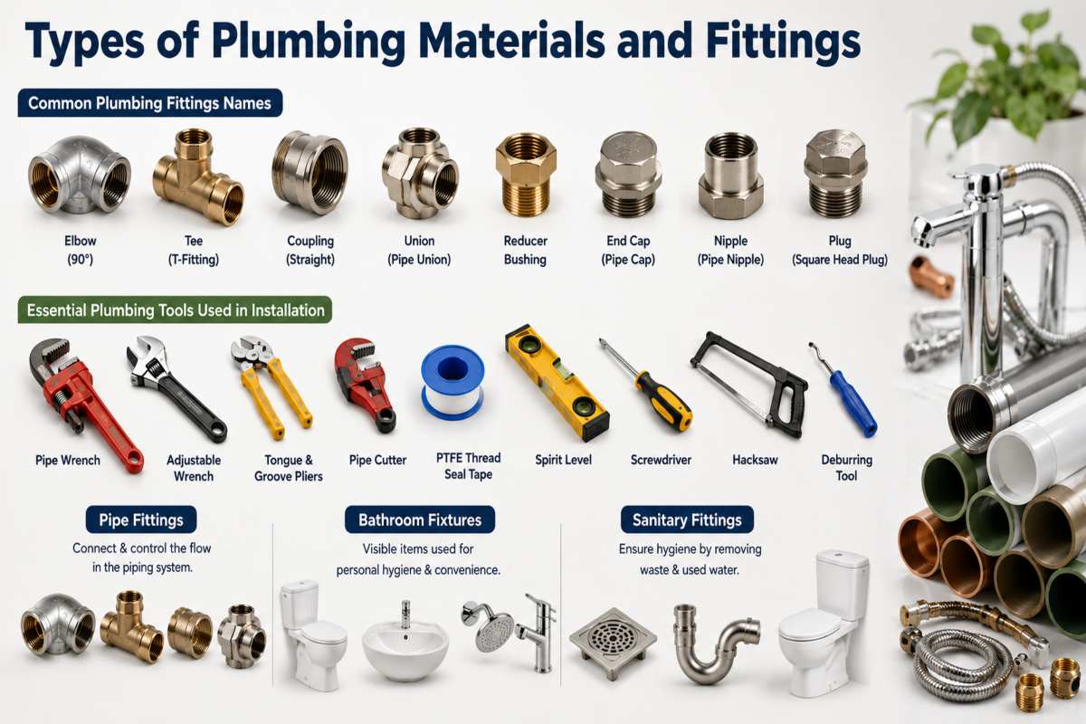 Types of Plumbing Materials and Fittings