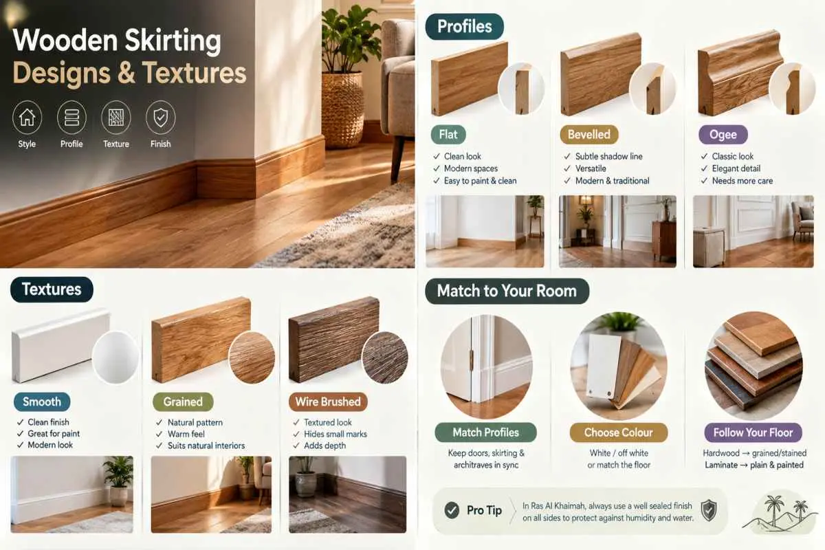 Best Wooden Skirting Designs and Textures