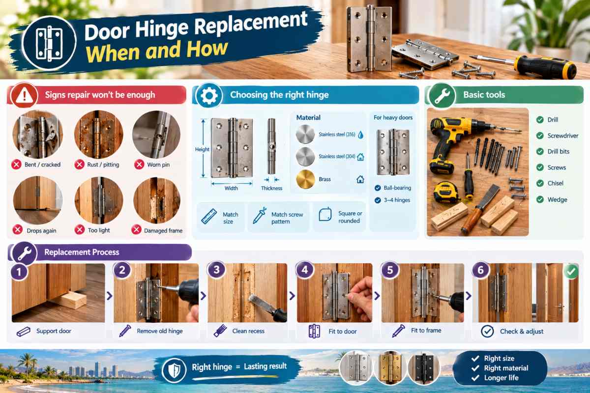 Door Hinge Replacement When and How