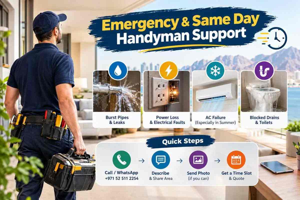 Emergency and Same Day Handyman Support