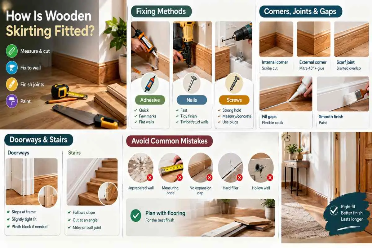 How Is Wooden Skirting Fitted