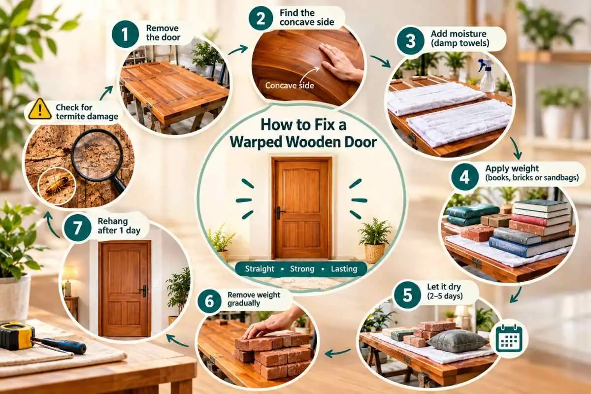 How to Fix a Warped Wooden Door Step by Step