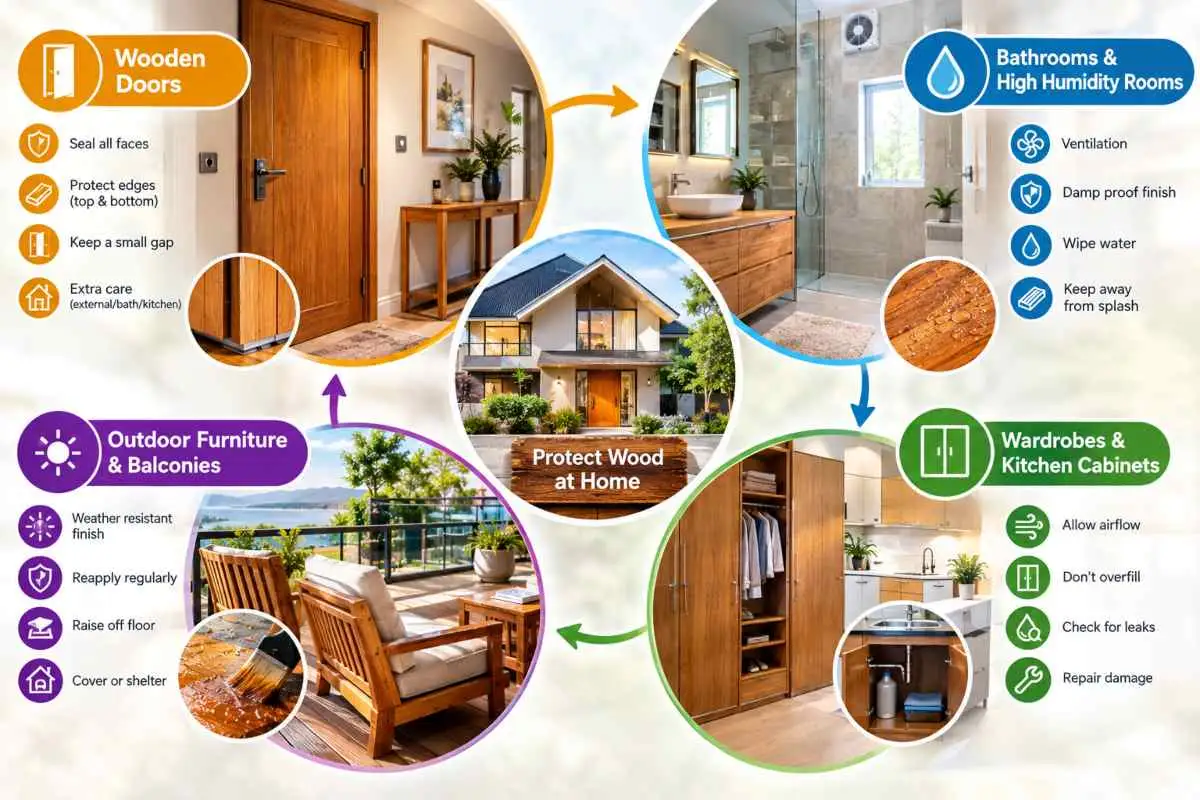 Protecting Wood in Different Parts of Your Home