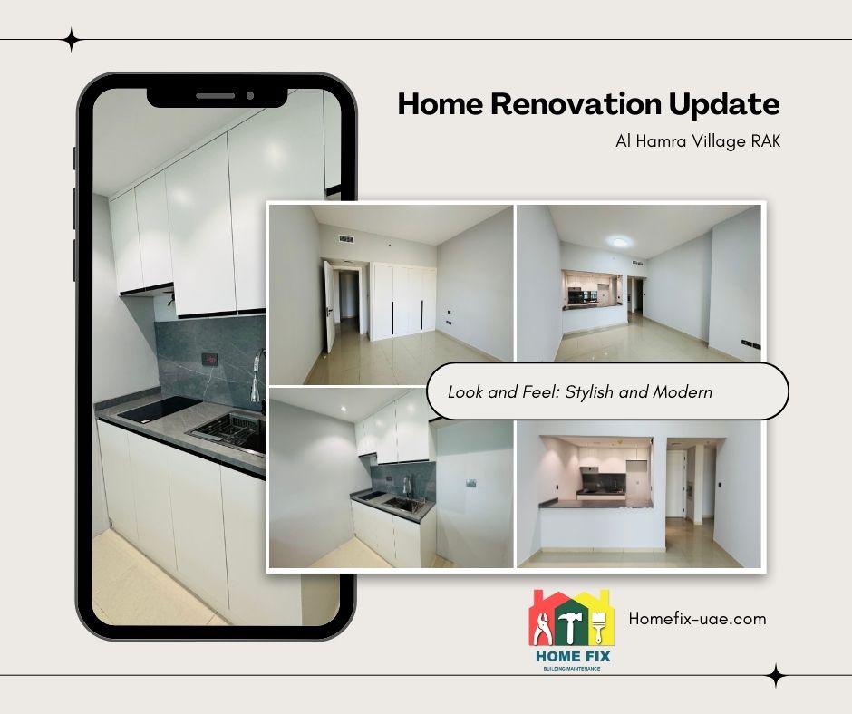 Living room renovation in Al Hamra Village, Ras Al Khaimah, UAE