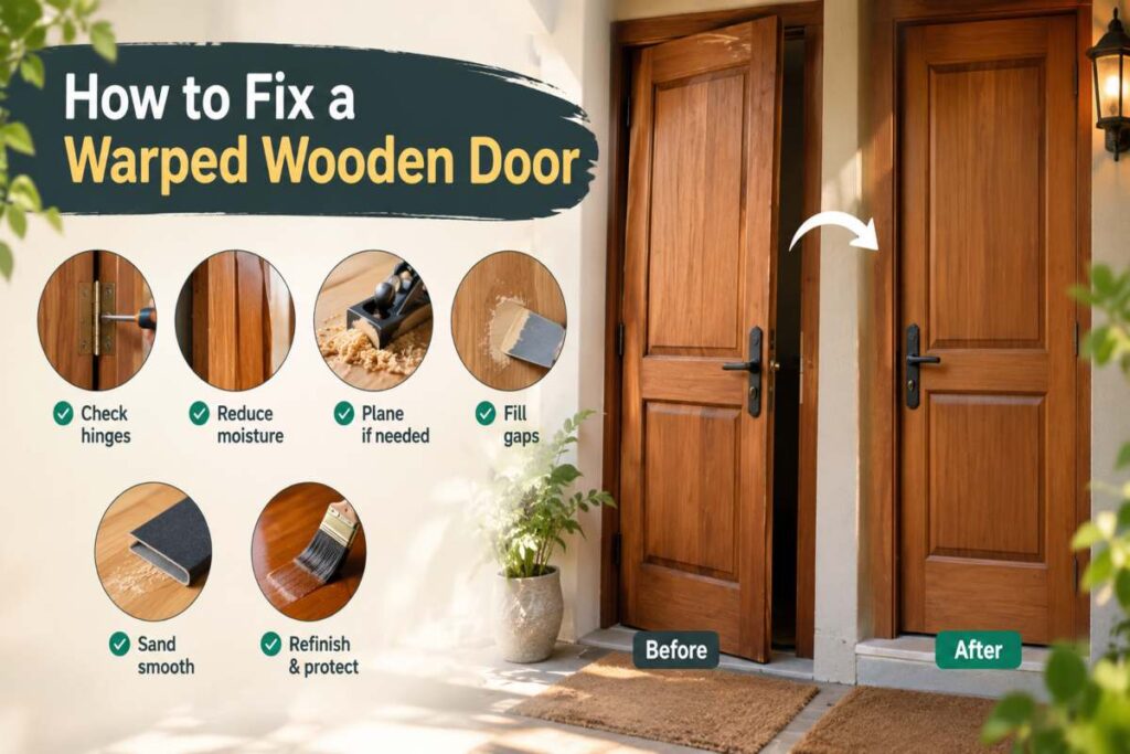 How to Fix a Warped Wooden Door