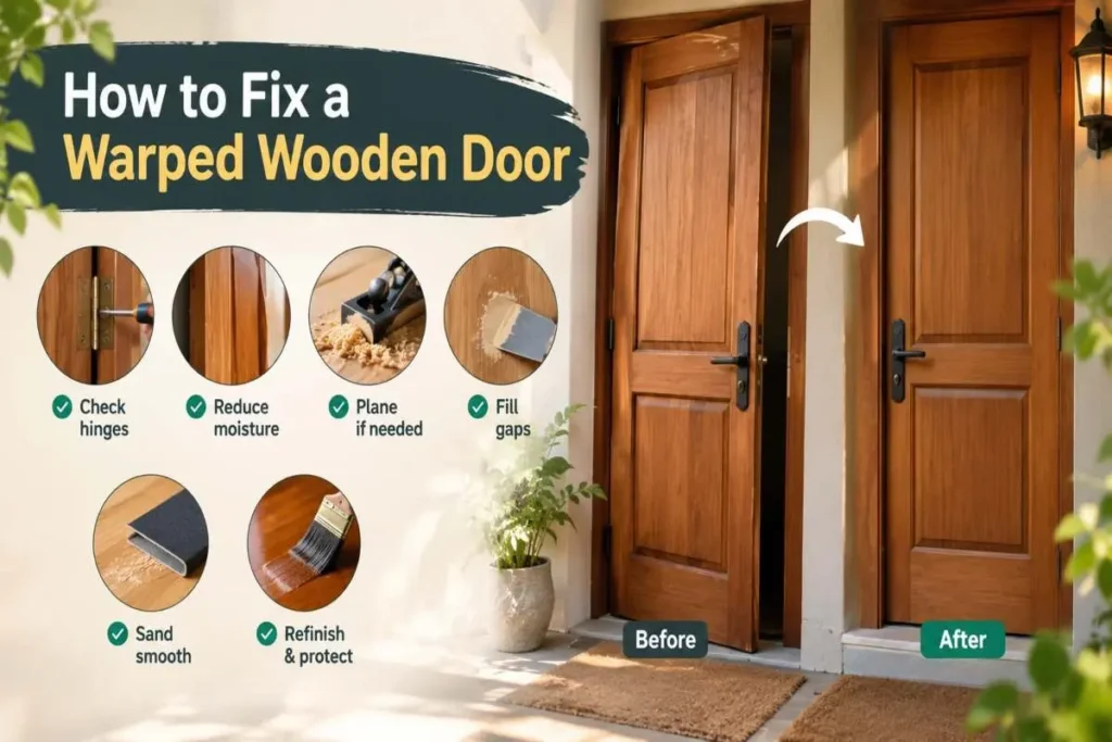 How to Fix a Warped Wooden Door